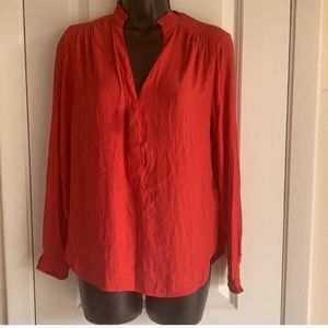 H&M Long Sleeve Red Blouse size 2
